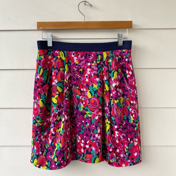 LILLY PULITZER • Clover Skirt Floral Multicolor Wild Confetti Size 8 - Picture 2 of 16